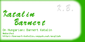 katalin barnert business card